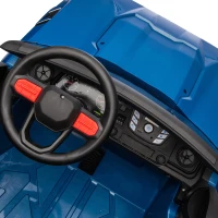 24V 2-Seater Kids Ride-On Car with Remote Control, 4WD, USB & Bluetooth, Safety Belts, Electric Pickup for Ages 3+, 47" L x 31" W x 27.5" H, Blue(m-4)
