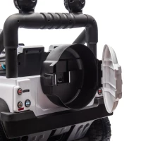 24V Licensed Land Rover Defender Toy Car with Parent Control, Dual-Drive, 4-Wheel Suspension, Bluetooth, Adjustable Speeds, for Ages 3-7, White(m-10)