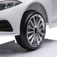 12V Licensed Mercedes-Benz CLS 350 Kids Ride On Car with Remote Control, 4-Wheel Suspension, USB/SD Ports, for Ages 37-95 Months, White(m-10)