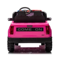 24V 2-Seater Kids Ride On Electric Pickup with Parent Control, Ride On Car with Safety Belts and Adjustable Speed, for Ages 3+, Rose Red(m-15)
