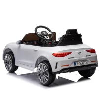 12V Licensed Mercedes-Benz CLS 350 Kids Ride On Car with Remote Control, 4-Wheel Suspension, USB/SD Ports, for Ages 37-95 Months, White(m-17)