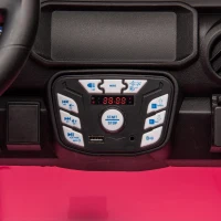 24V 2-Seater Kids Ride-On Car with Parent Control, 4-Wheel Suspension, USB, MP3, Bluetooth, Toy Car for Ages 3+, 47" L x 31.5" W x 32" H, Pink(m-6)