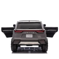 24V 2-Seater Licensed LEXUS LX600 Kids Ride-On Car with Parent Control, 4-Wheel Suspension, Bluetooth, MP3, Adjustable Speeds, Ages 3-7, Gray(m-15)