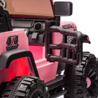 24V 2-Seater Kids Ride-On Car with Parent Control, 4-Wheel Suspension, USB, MP3, Bluetooth, Toy Car for Ages 3+, 47" L x 31.5" W x 32" H, Pink(m-9)