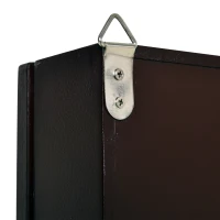 HOMCOM Jersey Display Frame Case, Acrylic Sports Shirt Shadow Box for Basketball Football Baseball, 24" x 32", Brown(m-7)