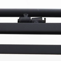 Outsunny Folding Potting Bench Table, Metal Garden Workstation, Work Bench with Build-In Bag with Cover, Hanging Hooks & Storage Shelf(m-9)