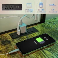 HOMCOM Twin Size Loft Bed with Desk, LED Lights, Charging Station, Twin Metal Loft Bed Frame with Storage, Black(m-6)