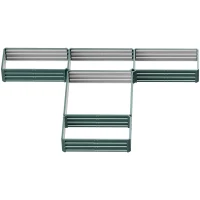 Outsunny Steel Raised Garden Bed, Set of 5 Large Box Planters for Outdoor Plants Vegetables Flowers Herbs, 8x8x1ft, Green(m-10)