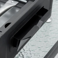 Outsunny 3 Burner Liquefied Gas Grill, Portable Tabletop BBQ Grill, for Camping, Picnic, Silver(m-9)