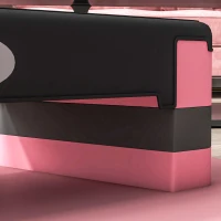 Soozier Adjustable Aerobic Stepper, Exercise Step Platform, Step Exercise Trainer, Workout Fitness Yoga Risers, 4"-6"-8", Pink(m-10)