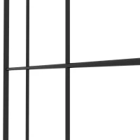 Outsunny Metal Garden Trellis Pack of 2 for Climbing Plants, Arched Grid Trellis Panels, 20" x 47", Black(m-9)