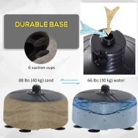 Soozier Adjustable Height Free Standing Boxing Bag Set with 6 Suction Cups and Boxing Gloves, for Exercise Training(m-5)