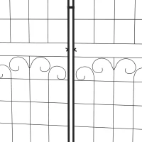 Outsunny 2 Pcs Garden Trellis for Climbing Plants, Outdoor Metal Trellis Plant Support Trellises for Patio, Lawn, Backyard(m-9)