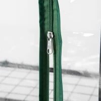 Outsunny 27" x 20" x 65" Portable Greenhouse with 4 Tier Shelves and Wheels, Outdoor Hot House Plant Flower Greenhouse, Steel Frame, Plastic Cover, Clear(m-9)