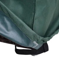 Outsunny Large Patio Garden Furniture Set Cover 600D Oxford Square Waterproof, 90.6" L x 90.6" W x 27.6" H, Green(m-9)