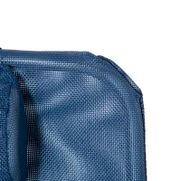 Outsunny Outdoor Lounge Chair, Portable Adjustable Reclining Seat Folding Chaise Lounge Patio Camping Beach Tanning Chair Bed with Pillow, Dark Blue(m-10)