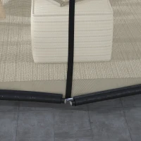 Outsunny 7.5FT Umbrella Table Screen Mosquito Bug Net, Garden Large Umbrella Cover Netting with Zippered Door, Beige(m-9)