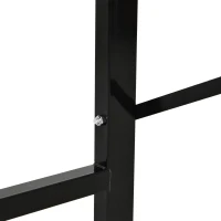 HOMCOM 46" Workbench Table Fir Wood Top, Heavy-Duty Steel X-Shape Bracket Work Table High Stability Workstation, Easy Assembly for Garage Kitchen Office(m-7)