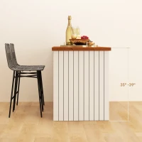 HOMCOM Rattan Counter Height Bar Stools Set of 2, 26" Counter Stools with Back, Modern Bar Chairs for Kitchen Island, Grey(m-7)