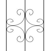 Outsunny Metal Trellis Set of 2, Garden Trellis for Climbing Plants Support Frames, Arrow Design(m-10)