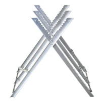 DURHAND Portable Sawhorse Heavy Duty Cutting Stand Steel Adjustable Work Support, Foldable Sawhorse Stand 220 lbs Weight Capacity(m-10)