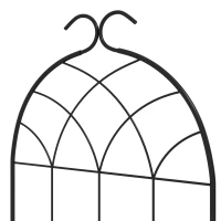 Outsunny 2 Pcs Garden Trellis for Climbing Plants, Outdoor Metal Trellis Plant Support Trellises for Patio, Lawn, Backyard(m-7)