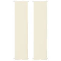 Outsunny 2 Pcs UV Protection Pergola Replacement Canopy, Pergola Shade Cover, Easy to Install, for 10' x 10' Pergola, Cream White(m-2)