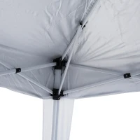 Outsunny 8' x 8' Pop Up Canopy, Outdoor Foldable Tent, Portable Canopy Tent with Carrying Bag for Camping, Party, Picnic, White(m-10)