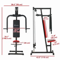 Soozier Chest Fly and Chest Press Machine for Back, Pectoral, Rear Deltoid and Shoulder Training, Black(m-3)