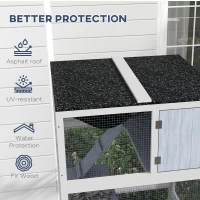 PawHut 34" L Catio Outdoor Cat Enclosure on Wheels with Hammock Multiple Platforms Resting Condo Ramps for 1-3 Cats, Grey(m-7)