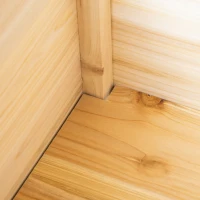 Outsunny Raised Garden Bed Set of 3, Wood Planter Box, Outdoor Freestanding Garden Boxes for Fruit Vegetable Flower Herb(m-10)