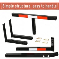 Soozier Suspended Truck Bed Extender with Adjustable Width and Height For Ladder, Rack, Canoe, Kayak, Long Pipes and Lumber(m-7)