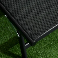 Outsunny 2PCs Lounge Chairs with Wheels, 5-Level Adjustable Backrest for Garden, Backyard, Patio, Deck, Poolside, White(m-10)