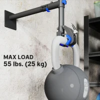 HOMCOM Bicycle Repair Stand, Wall Mount Bicycle Maintenance Rack Workstand with Adjustable Clamp for Road Mountain Bikes(m-7)