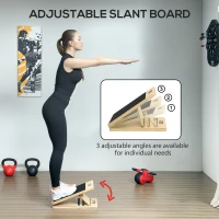 Soozier Pilates Bar Kit with Resistance Bands and Foldable Calf Stretch Board, Pilates Equipment for Full Body Workouts, Grey(m-6)