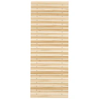 Outsunny 47" Wooden Garden Pathway, Outdoor Roll Out Straight Walkway, Garden Boardwalk for Wedding, Party, Natural Wood Finish(m-2)