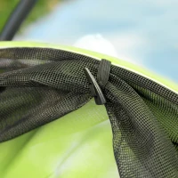 PawHut 3 Wheels Dog Stroller w/ One-Hand Fold, Rubber Wheels, Storage Bag, Soft Cushion for Small & Medium Dogs Yellowish Green(m-9)