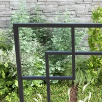 Outsunny 4 Pack Garden Trellis for Climbing Plants, Outdoor Metal Grid Panels for Roses, Vine Flower, Cucumber, Clematis, 72" Tall(m-10)