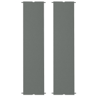 Outsunny 2 Pcs Pergola Replacement Canopy, UV Protection Pergola Shade Cover, Easy to Install, for 10 x 10ft Pergola, Dark Gray