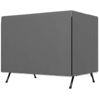 Outsunny 3-Seater Patio Swing Cover, Outdoor Garden Furniture Protection Hammock Glider Cover, Waterproof Dustproof Windproof, 85" x 61" x 59", Dark Grey(m-2)