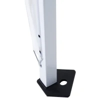 Outsunny 8' x 8' Pop Up Canopy, Outdoor Foldable Tent, Portable Canopy Tent with Carrying Bag for Camping, Party, Picnic, White(m-9)