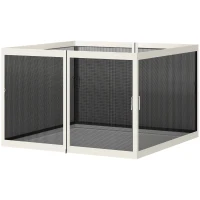 Outsunny Gazebo Mosquito Netting, Replacement Mosquito Netting with Zippers for 10' x 10' Pop-Up Canopy Tent (Mosquito Net Only)(m-2)