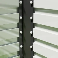 Outsunny 8' x 4' x 2' Raised Garden Bed, Galvanized Planter Box for Growing Flowers, Herbs and Vegetables, Dark Grey(m-10)