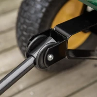 Outsunny 342L Utility Wagon Cart with Removable Mesh Sides to Convert into Flatbed for Beach Lawn Yard(m-10)