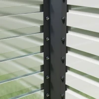 Outsunny 5' x 3' x 2' Raised Garden Bed, Galvanized Planter Box for Growing Flowers, Herbs and Vegetables, Dark Grey(m-10)