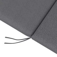 Outsunny 2-Piece Back and Seat Cushion Pillows Replacement, Patio Chair Cushions Set with Ties for Indoor Outdoor, Grey(m-9)