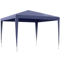 Outsunny 10x10ft Party Tent Portable Gazebo, Folding Garden Canopy Event Shelter Outdoor Sunshade Dark Blue(m-2)