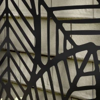 Outsunny Metal Outdoor Raised Garden Bed with Privacy Screen, Privacy Panel and Planter Box, Wall-Mounted or Freestanding, Black(m-10)