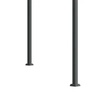 Outsunny Pergola Shade 10x7 Patio Canopy, Elegant Modern Outdoor Shelter for Home Yard, Black(m-7)