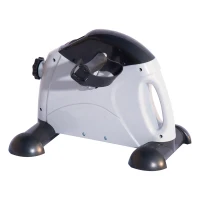 Soozier Portable Mini Exercise Bike Desk Pedal Indoor Cycle Fitness Hand Foot Exercise Machine w/ LCD Display(m-10)